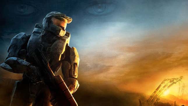 An image shows the Master Chief from Halo 3. 