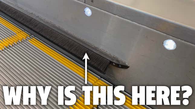 Image for article titled Here&#39;s What Those Brushes On Escalator Sides Are For And Why I Don&#39;t Think They Work