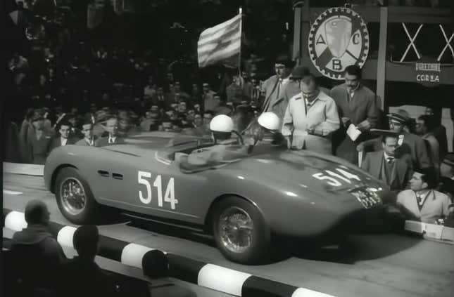 Image for article titled Everyone In Italy Wanted To Win The 1953 Mille Miglia