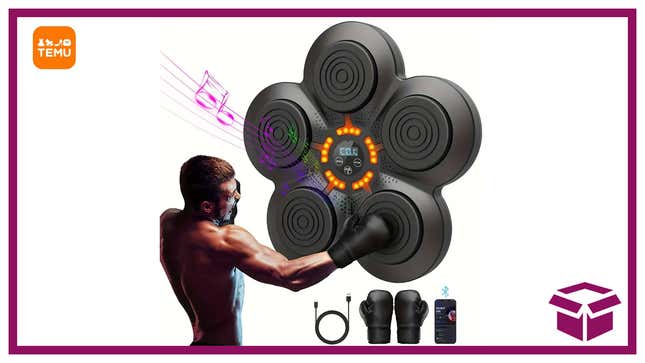 This 80% off Bluetooth Music Boxing Machine Is So Cool You’ll Feel Bad for Punching It