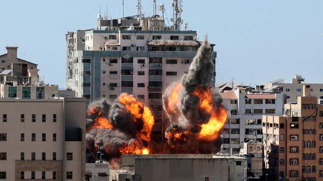 Image for article titled Israel Takes Aim at Palestinian Refugees and Journalists in Latest Airstrikes in Gaza