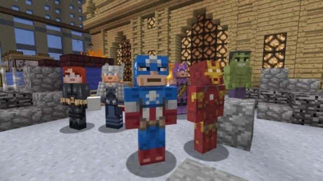 Minecraft: Marvel Avengers Skin Pack Screenshots And Videos - Kotaku