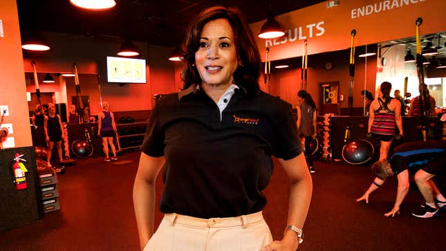 Image for article titled Kamala Harris Swaps Shifts At Orangetheory To Attend State Of The Union