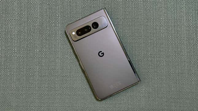A photo of the first-gen Pixel Fold, which is not what the second-gen Pixel Fold 2 will look like, according to rumors. 