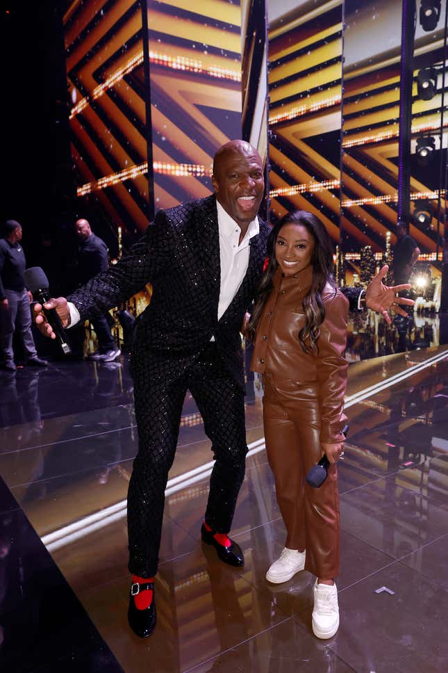 AMERICA’S GOT TALENT — « Résultats finaux » Épisode 1920 — Sur la photo : (de g. à d.) Terry Crews, Simone Biles.