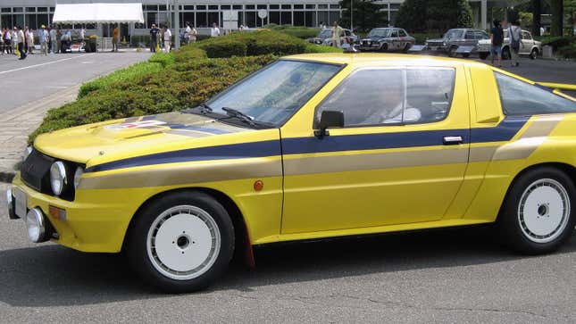 Enjoy this Creative Commons image of a Starion 4WD Rally prototype since no official ones appear to exist.