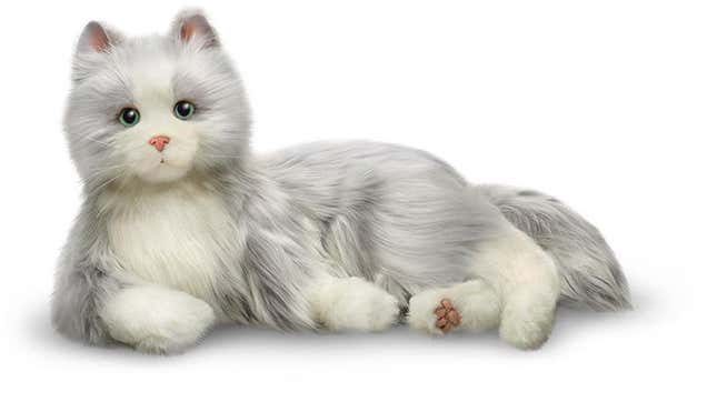 A photo of a stuffed cat