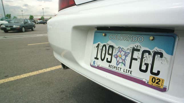 Image for article titled A Cop Used A Woman&#39;s Stolen License Plate To Rack Up Nearly $1600 In Fines