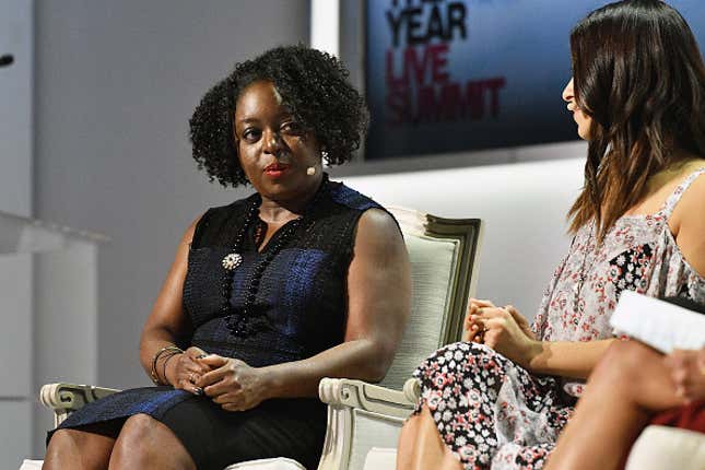 CEO Black Girls Code Kimberly Bryant (l) and designer Rebecca Minkoff attend Glamour Women Of The Year 2016 LIVE Summit at NeueHouse Hollywood on November 14, 2016 in Los Angeles, California. 