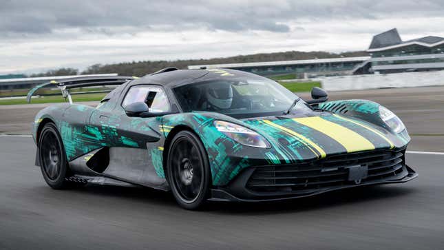 Image for article titled Aston Martin Valhalla PHEV Supercar Starts Testing At Silverstone, Revealing New Details