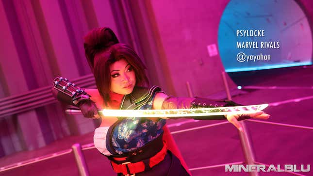 A photograph of a cosplayer at LVL UP 2025