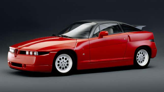 The 1989 Alfa Romeo ES-30 prototype, later dubbed the SZ in production.