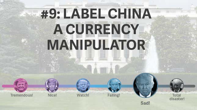 Image for article titled Trump made 28 promises for his first 100 days. We graded how he’s doing half-way through