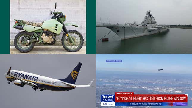 Image for article titled Diesel Bikes, Abandoned Ships And UFOs In This Week&#39;s Beyond Cars Roundup