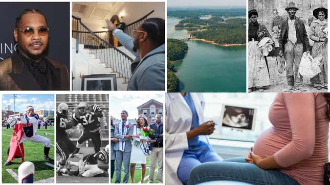 Image for article titled A Look Inside Carmelo Anthony’s NY Mansion, Why Black Folks Say Lake Lanier is Haunted, 30 Howard University Homecoming Moments, Black Celebrity Couples With Beautiful Love Stories And More