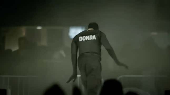 Kanye West at Donda listening event on Aug. 5, 2021.