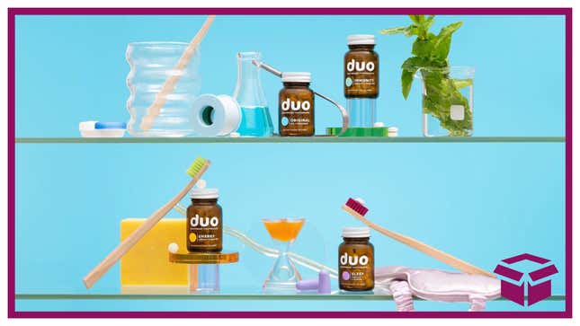 Ditch the gooey toothpaste tube once and for all and discover the cleaner, healthier way with Duo.