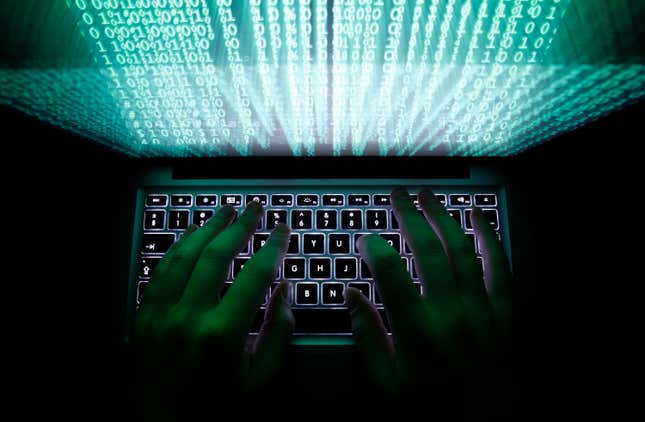 Image for article titled Computer hacking is the biggest story in the world now—too bad all the photos are so weird
