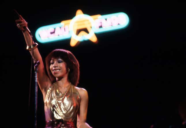 Alfa Anderson &amp; Chic in concert in Philadelphia in 1978.