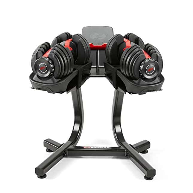 Image for article titled The Bowflex SelectTech 552 Adjustable Dumbbells and Stand Bundle is 21% Off for Black Friday