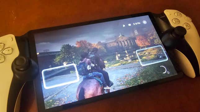 A PlayStation Portal plays The Last of Us Part II. 