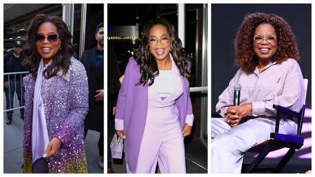 Image for article titled On &#39;The Color Purple&#39; Press Tour, Oprah Looks Amazing