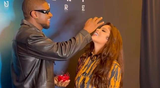 Image for article titled Why Does Usher Giving Cherries to This Plus-Sized Model Have So Many People Upset?