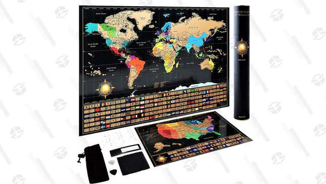 Scratch Off World Map Poster | $17 | Amazon