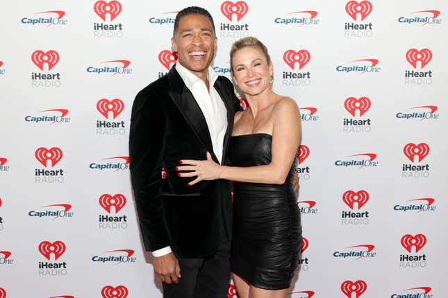 T.J. Holmes and Amy Robach attend iHeartRadio 102.7 KIIS FM’s Jingle Ball 2023 on December 01, 2023 in Los Angeles, California.