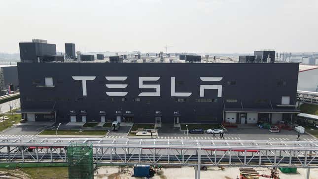 Tesla has a sprawling factory complex in Shanghai.
