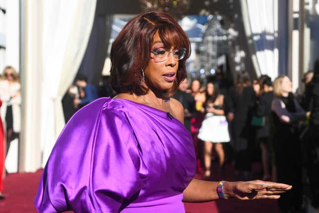 Gayle King at the 81st Golden Globe Awards held at the Beverly Hilton Hotel on January 7, 2024 in Beverly Hills, California. 