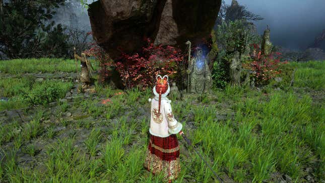 Where To Find All Faces Of The Past The protagonist of Wuchang stands before a gesture spot.
