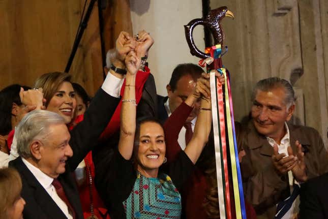 Claudia Sheinbaum, l’une des deux candidates, est une proche alliée de l’actuel président Andres Manuel Lopez Obrador. 