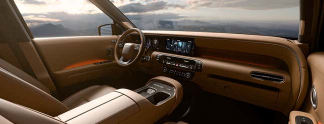 Brown interior of a 2026 Hyundai Palisade 