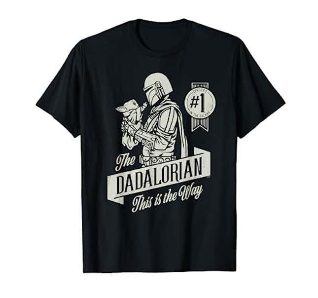 Star Wars The Mandalorian and Grogu Dadalorian Father’s Day T-Shirt ...