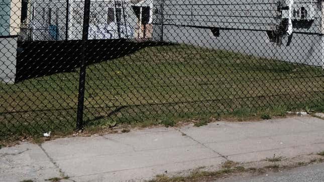 A fence in Providence, Rhode Island