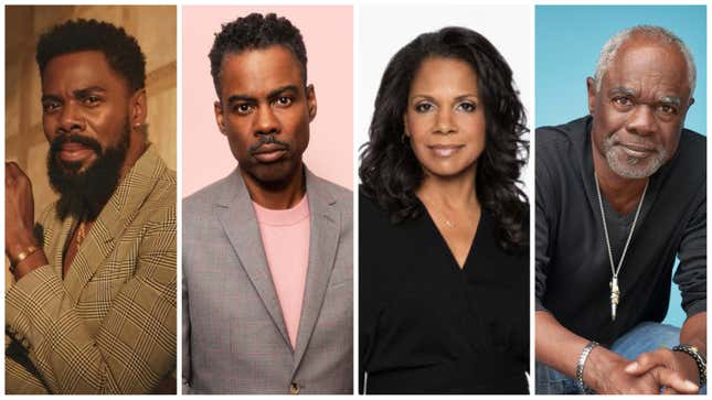 Colman Domingo, left, Chris Rock, Audra McDonald and Glynn Turman.