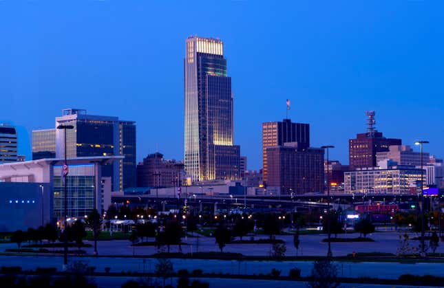 Skyline von Omaha, Nebraska.