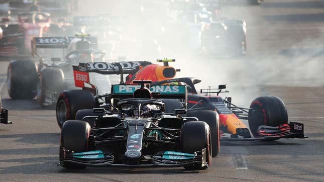 Image for article titled There&#39;s A Reason For All Those Fuel Burning Regulations In Formula One