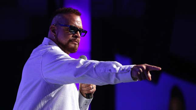 Sinbad takes the stage at the 2018 So the World May Hear Awards Gala benefitting Starkey Hearing Foundation on July 15, 2018. 