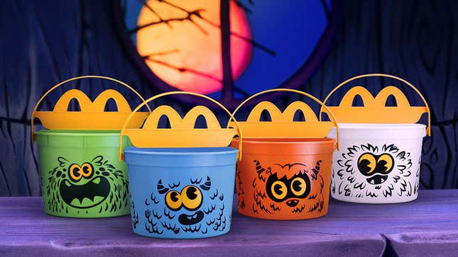 2024 Boo Buckets appear in front of a spooky background 