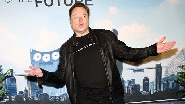 Elon Musk attends “A Brief History Of The Future” New York Screening at The Celeste Bartos Theater at Museum of Modern Art on April 2, 2024, in New York City.