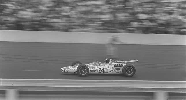 Formula 1 driver Graham Hill at the 1966 Indianapolis 500.