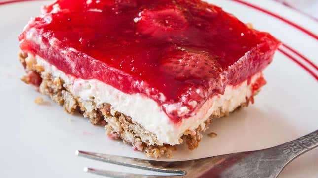 Strawberry Pretzel Jell-O Salad