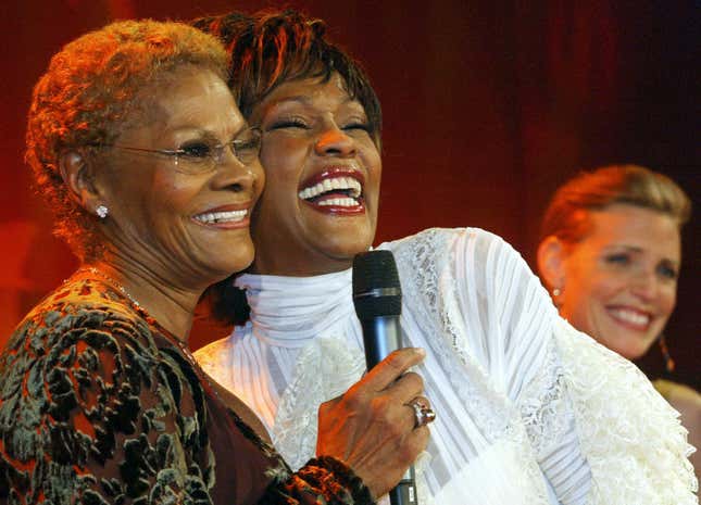 Dionne Warwick, left; The late Whitney Houston.