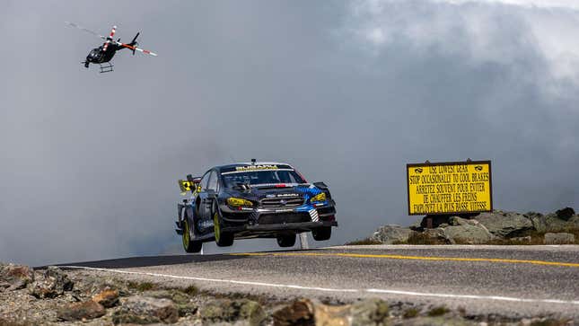 Image for article titled Travis Pastrana Smoked His Own Mount Washington Hill Climb Record