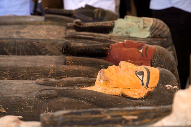 Image for article titled Egypt Unveils Trove of Ancient Artifacts Found Near Cairo