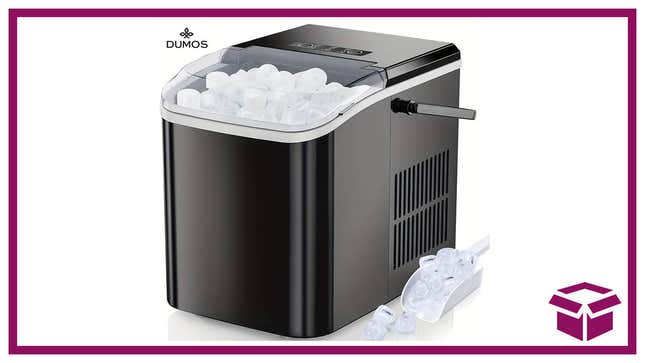 Temu’s ice maker is easy on counter space, but can crank out 26 pounds of ice per day.