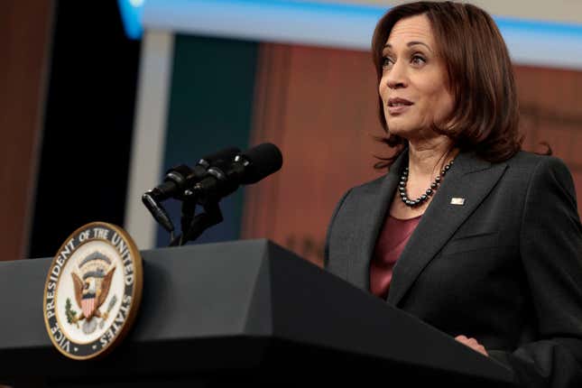 Image for article titled Kamala Harris Mocked after Echoing Concern for Ukraine-Russia Tensions