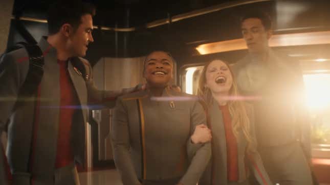 The smiley cadets of Starfleet Academy.
